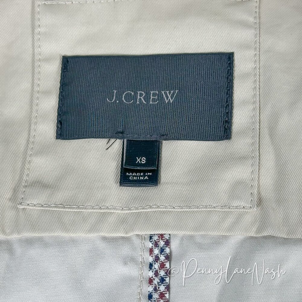 J.Crew Waxed Cotton Downtown Field Jacket XS Tan - Picture 7 of 12